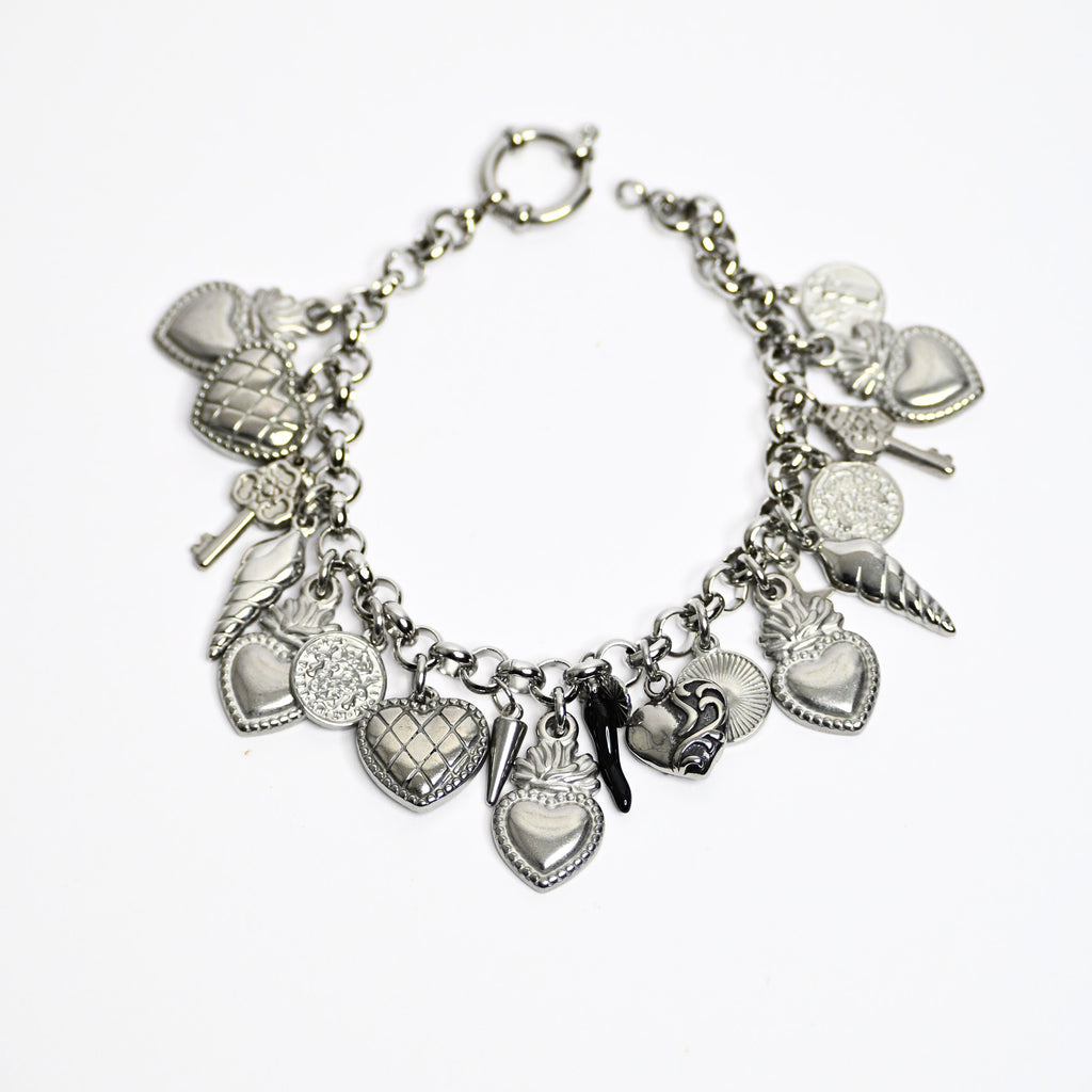 bracciale Talìa multi charms   - acciaio inossidabile