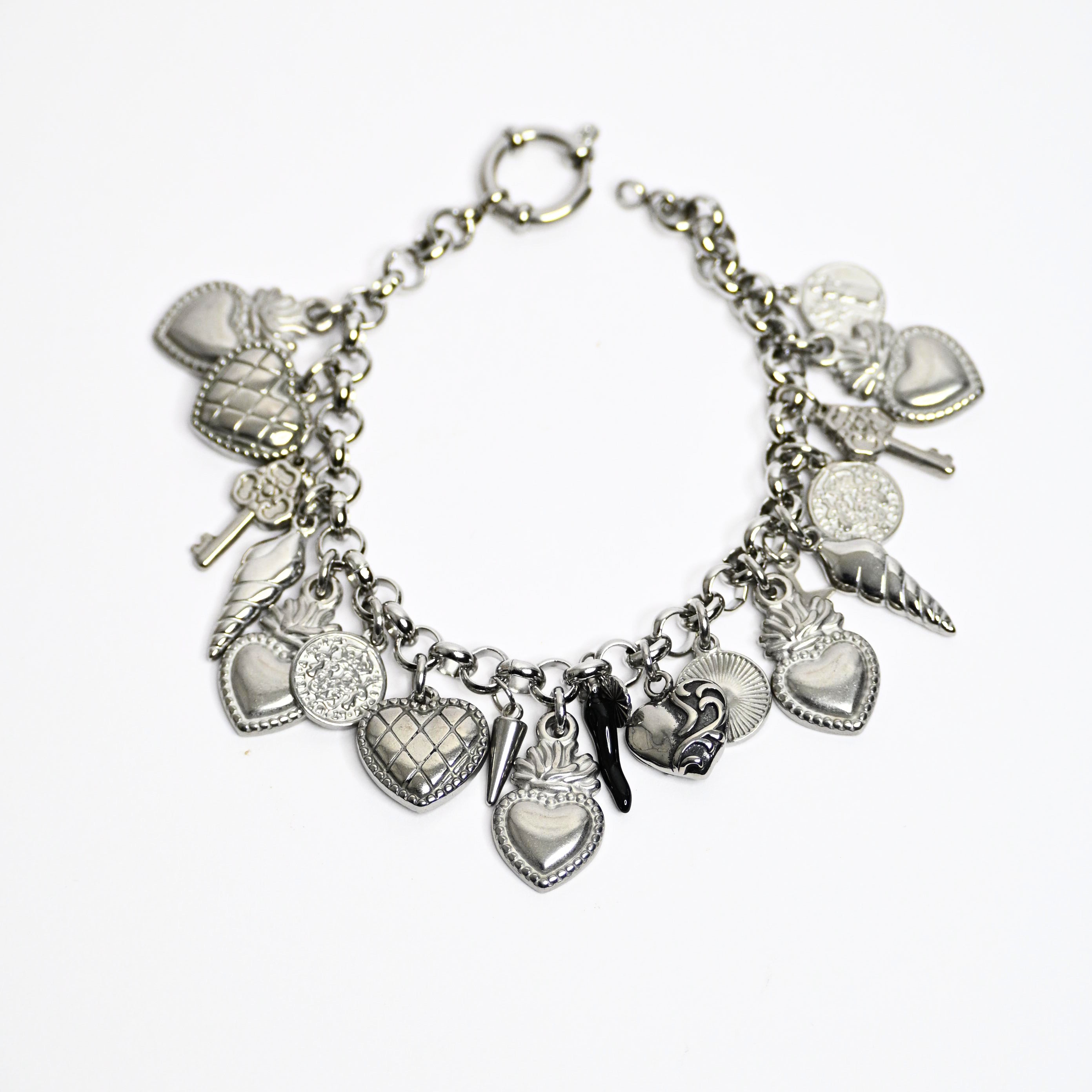 bracciale Talìa multi charms   - acciaio inossidabile