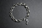 bracciale catena rolò "volpe" - acciaio inossidabile