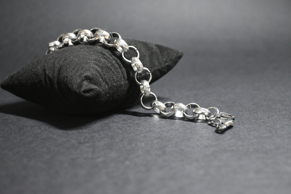 bracciale catena rolò "volpe" - acciaio inossidabile