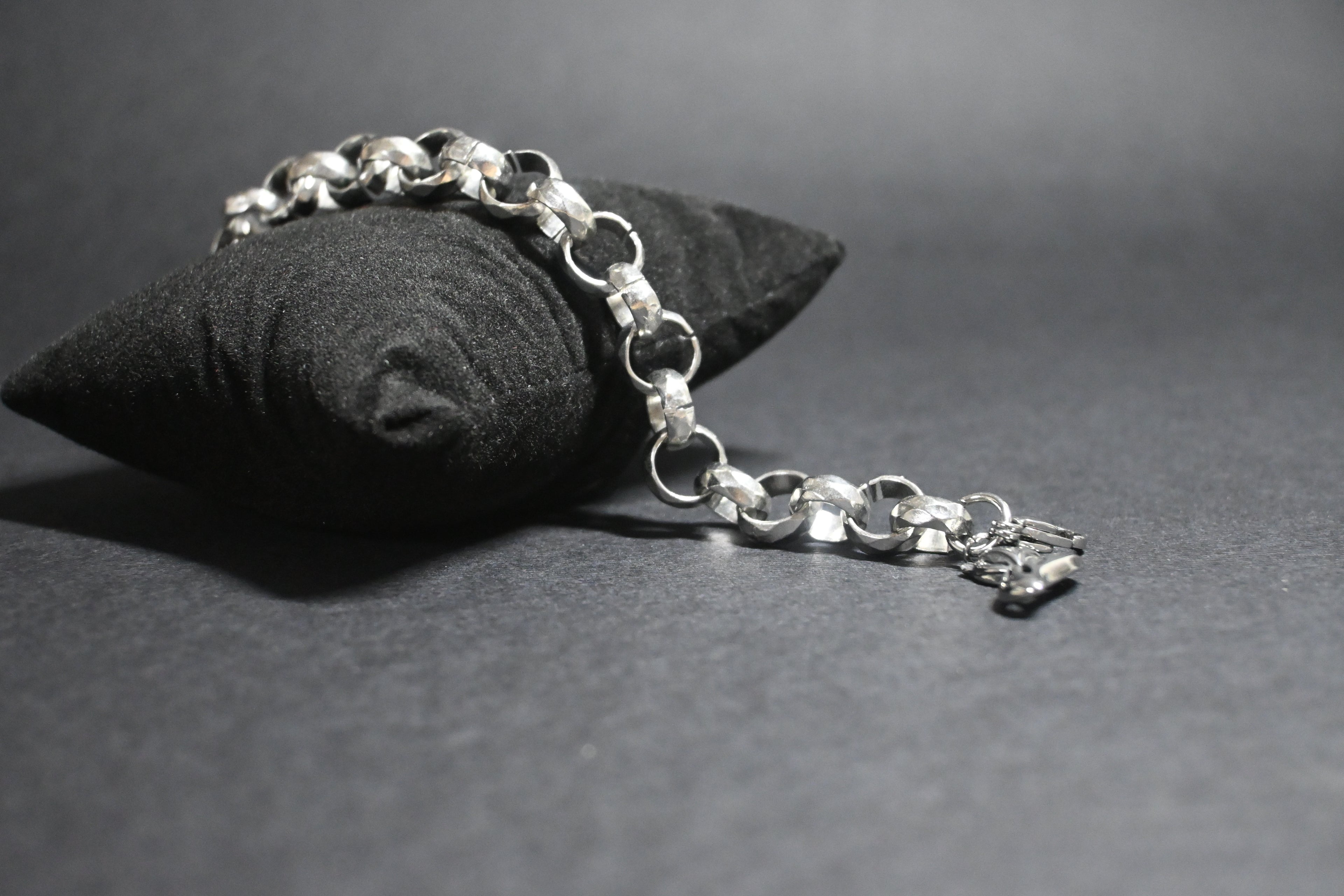 bracciale catena rolò "volpe" - acciaio inossidabile