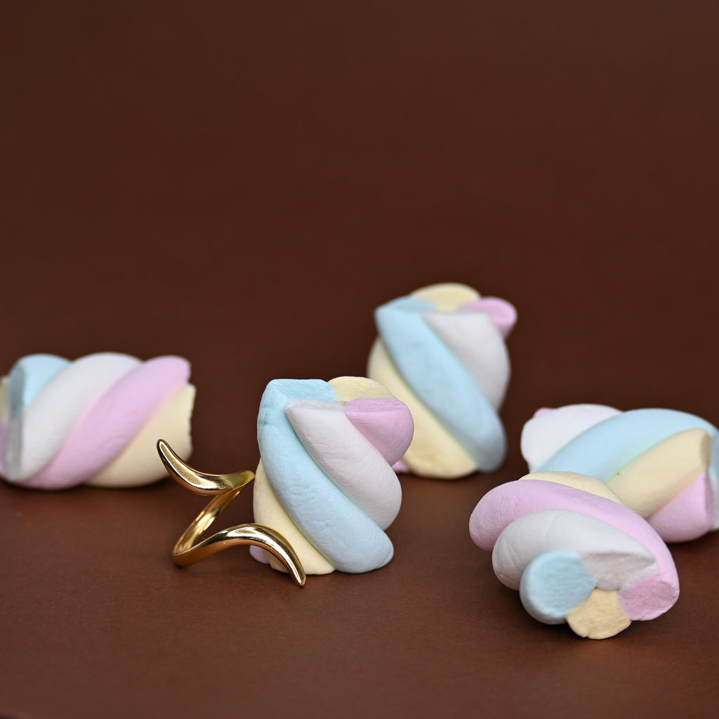 anello "elegant" dorato - acciaio inossidabile