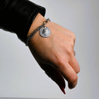 Bracciale duo con Ciondolo Moneta Francese – Acciaio Inossidabile