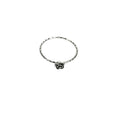 anello sottile con rosa - acciaio inossidabile 304