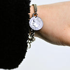 Bracciale duo con Ciondolo Moneta Francese – Acciaio Inossidabile