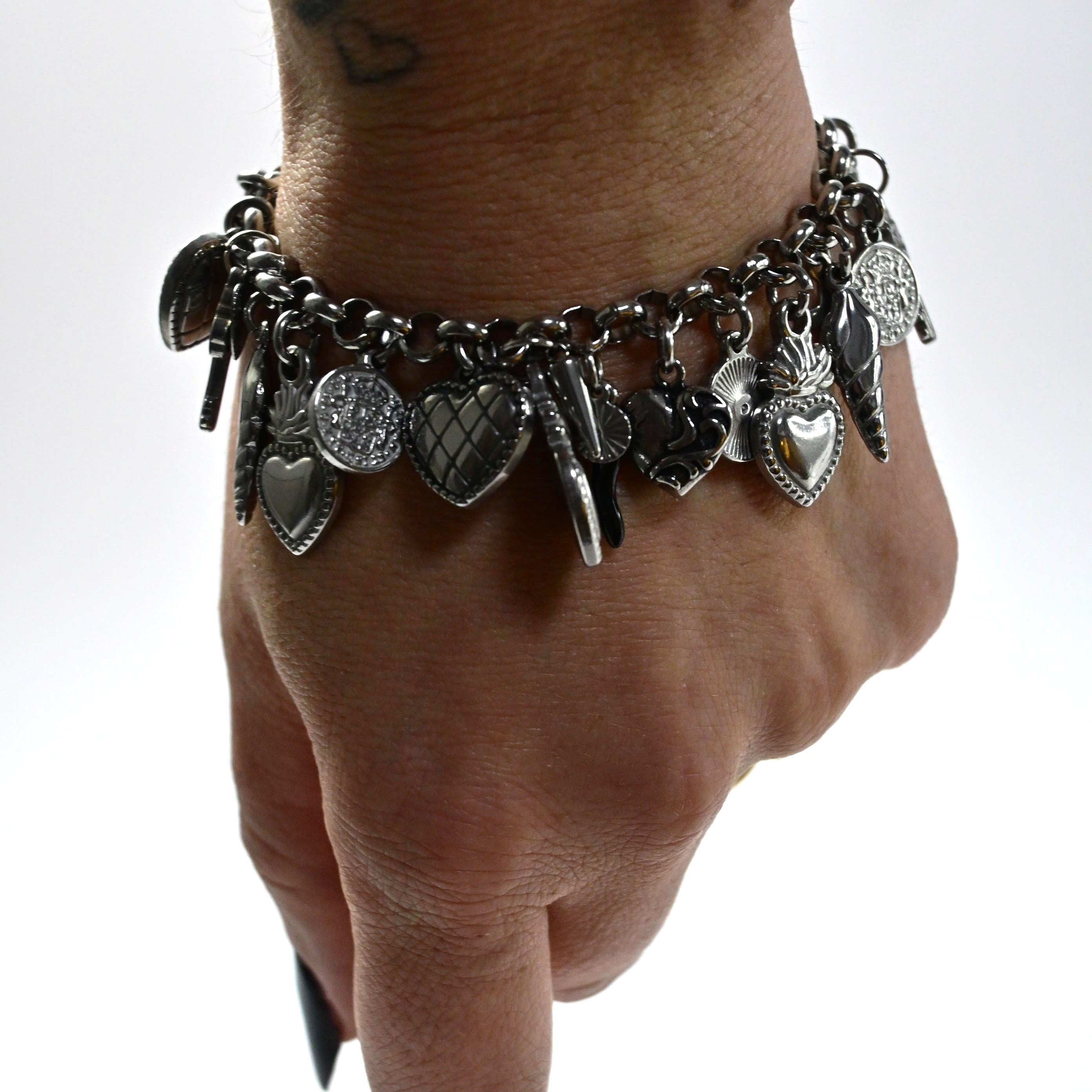 bracciale Talìa multi charms   - acciaio inossidabile