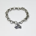 bracciale catena rolò "moto" - acciaio inossidabile