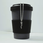 Collana Catena Corno e Corona - Acciaio inossidabile