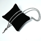 Collana Catena Corno e Corona - Acciaio inossidabile