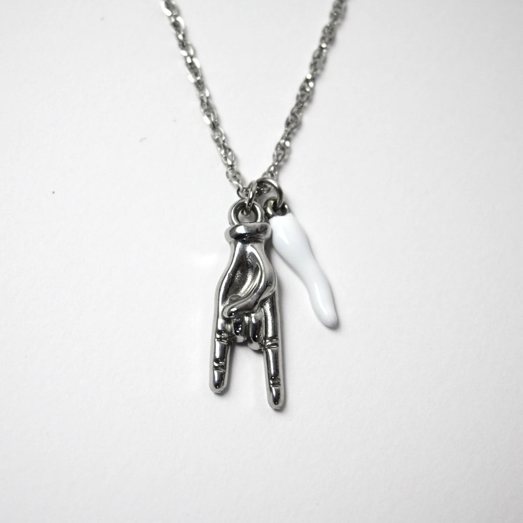 Collana Cornetto Bianco