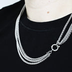 Collana Tris Spiga – Acciaio Inossidabile