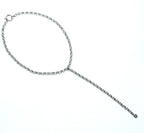collana "Y" rolò con strass - acciaio inossidabile