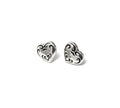 orecchini a bottone tribal heart - acciaio inossidabile 316