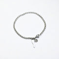 Bracciale Catena Rolò con Charm Corno Bianco – Acciaio Inossidabile