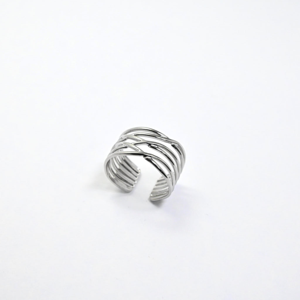 anello a fascia X regolabile - acciaio inossidabile