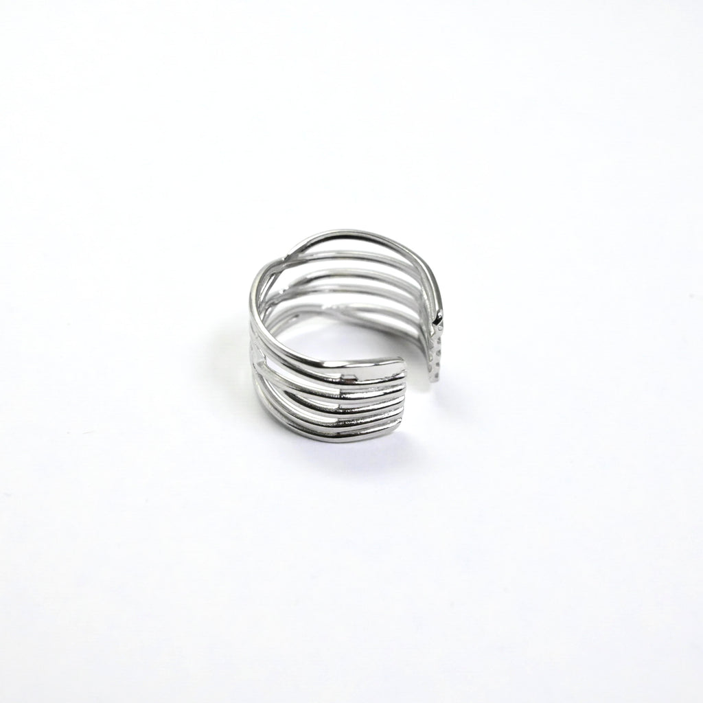 anello a fascia X regolabile - acciaio inossidabile