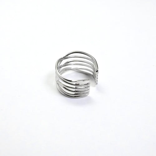 anello a fascia X regolabile - acciaio inossidabile