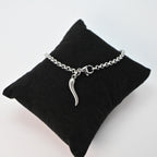 Bracciale Catena Rolò con Corno
