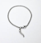 Bracciale Catena Rolò con Corno