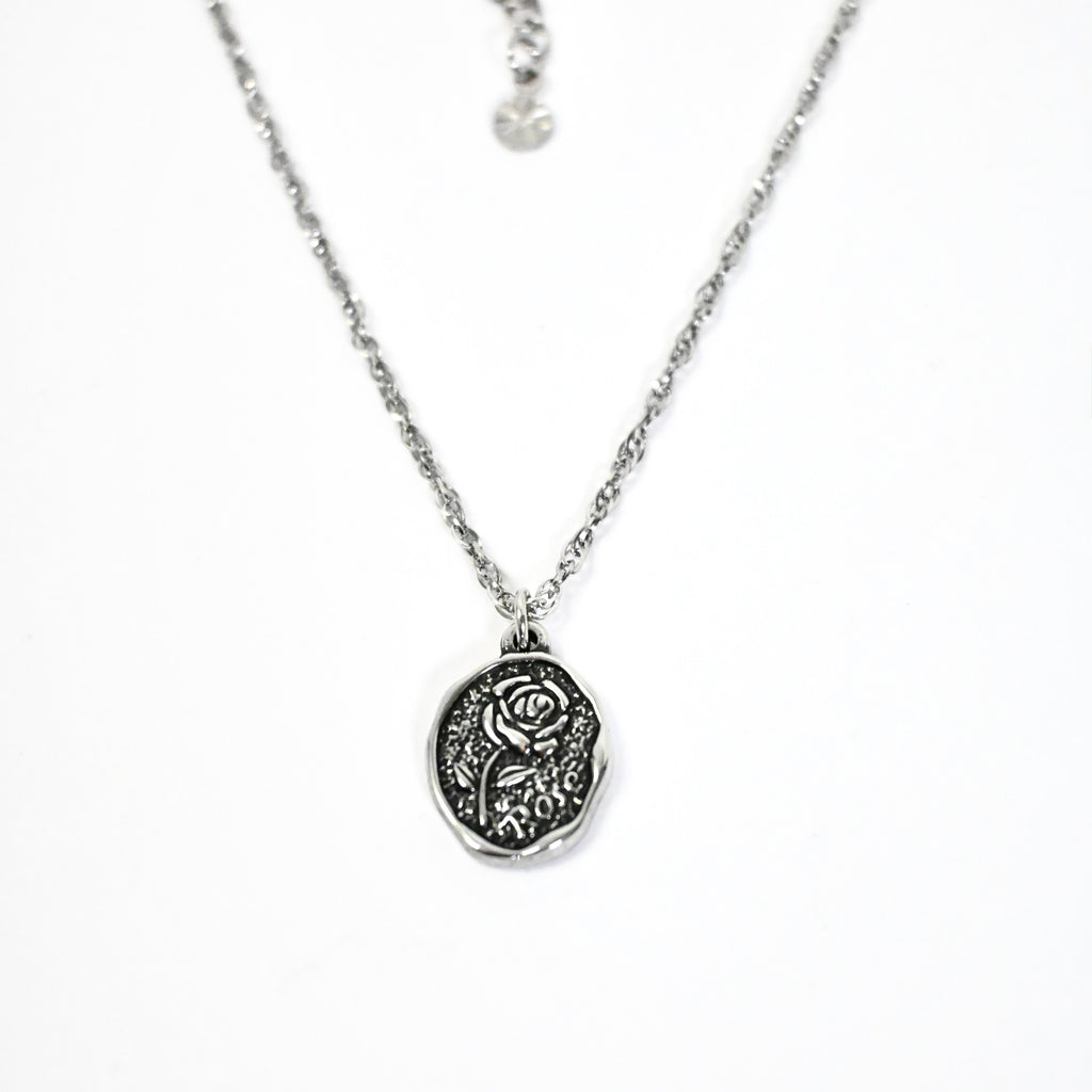 Collana girocollo vintage - acciaio inossidabile
