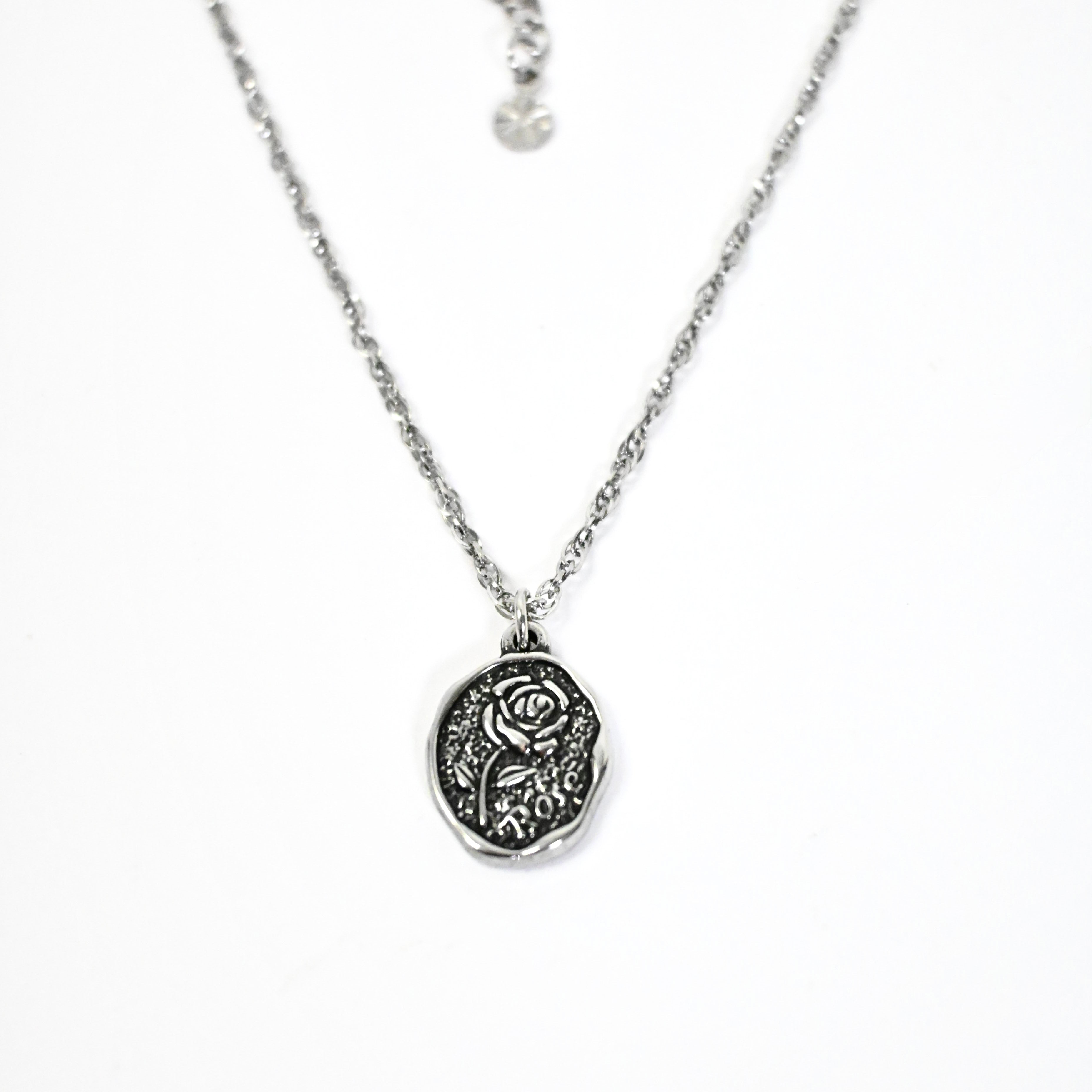 Collana girocollo vintage - acciaio inossidabile