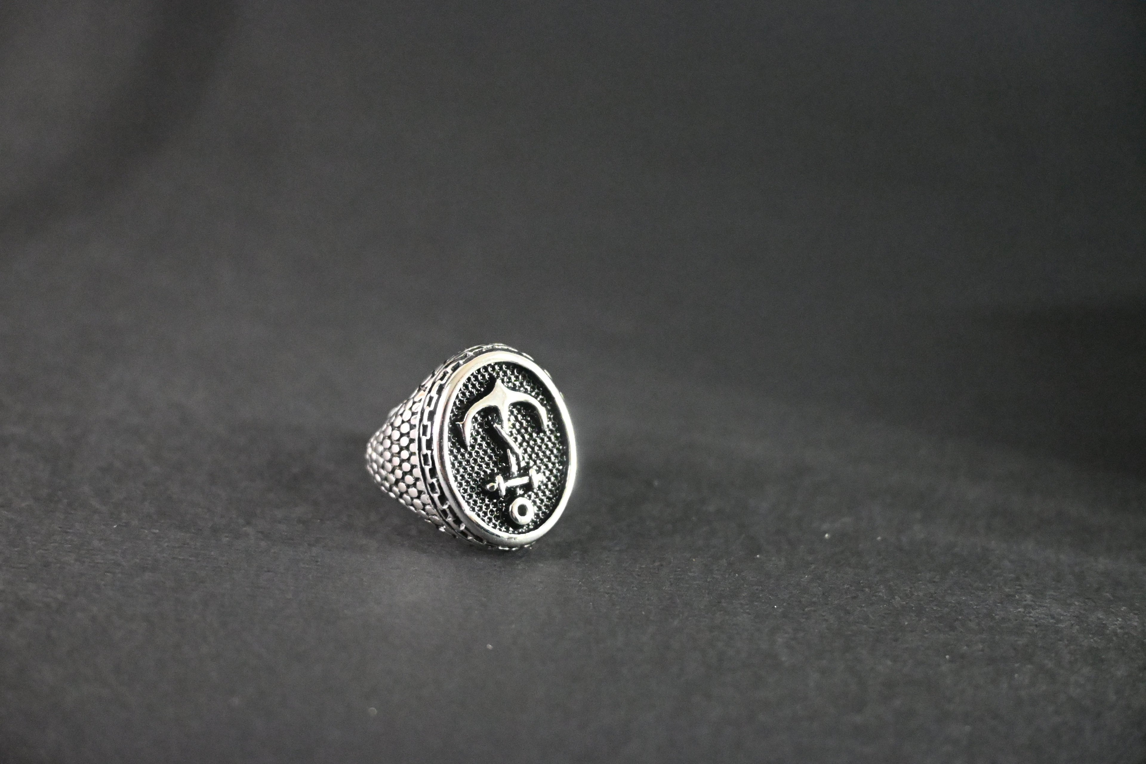 Anello Fascia Larga Àncora - Acciaio Inossidabile