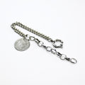 Bracciale duo con Ciondolo Moneta Francese – Acciaio Inossidabile
